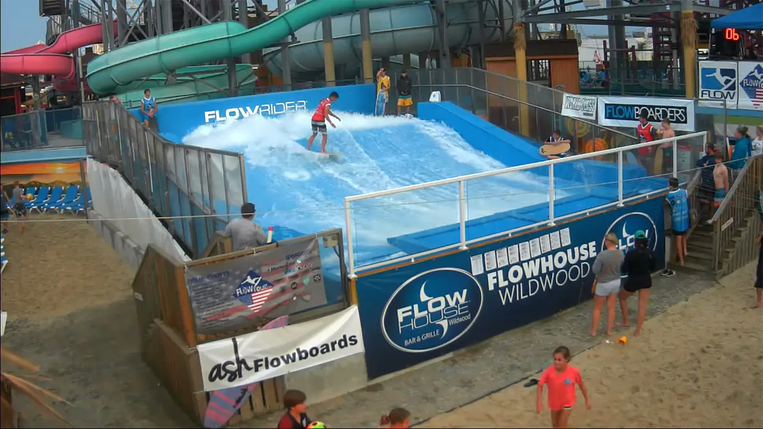 splash zone waterpark wildwood webcam